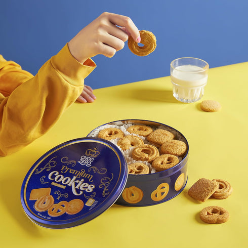 (1 12 oz) ChocZero Keto Butter Cookies - Sugar Free Danish Shortbread Gift - Gluten Free, Low Carb tin