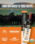 1 Oz 20 Pack Ribbonwire Ranch Beef Sticks, Made with Organic Beef, Pasture Raised, High Protein Snack, Healthy, Low