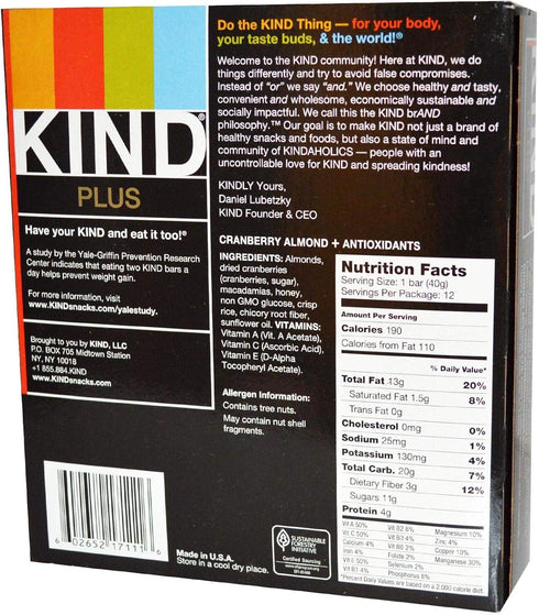 1 oz Kind Rack Floor Fruit and Nut
