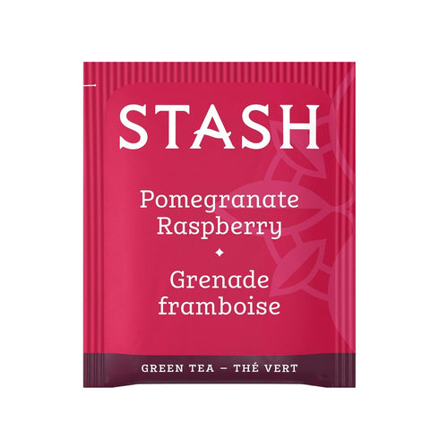 100 Stash Tea Pomegranate Raspberry Green Tea, Box of Tea Bags
