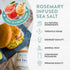 80+ (4.5 oz FLORIDA PURE Rosemary Sea Salt - Mineral Sea Salt, Natural, Unrefined, Non Iodized - for Baking, Cooking
