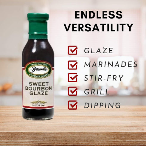 12 oz. (Pack 3) Braswell Sweet Bourbon Glaze Bottle