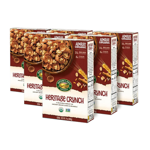 14 oz (Pack 6), Nature's Path Organic Heritage Crunch Cereal, of Non-GMO