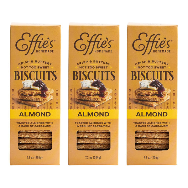 Effie's Homemade Biscuits - Almond - 3 Pack