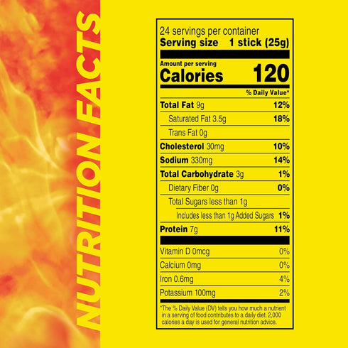 7g 0.9 oz. (24 Count) Slim Jim Monster Shortboi Smoked Meat Sticks, Deli Style Original Flavor, Protein Per Stick
