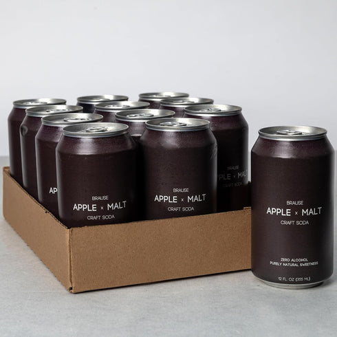 Brause 12-Pack 12oz Apple x Malt German Craft Beverage, Award-Winning Premium Non-Alcoholic Cider/Apple Beer/Lager