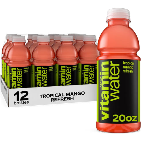 vitaminwater Refresh Tropical Mango Nutrient Enhanced Flavored Water Beverage, 20 fl oz
