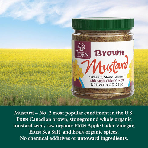 9 oz Eden Organic Brown Mustard
