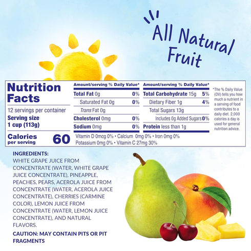 Dole Fruit Bowls Snacks Cherry Mixed Fruit in 100% Juice, 4oz 12 Total Cups