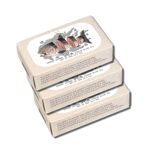 Jose Gourmet Smoked Salmon in Extra Virgin Olive Oil, 90g 3-Pack