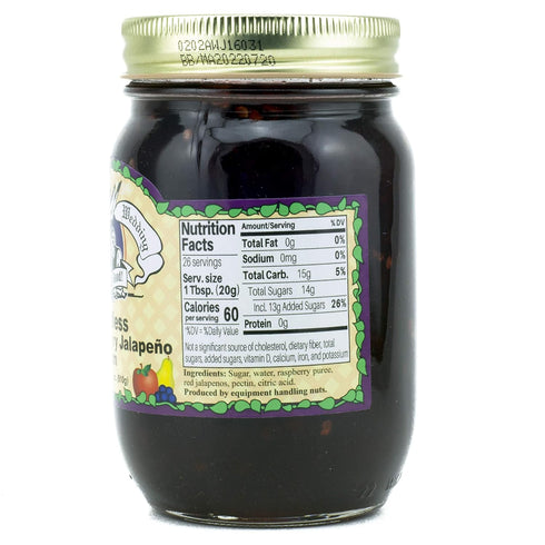 18oz (Pack 2) Amish Wedding Seedless Red Raspberry Jalapeno Jam