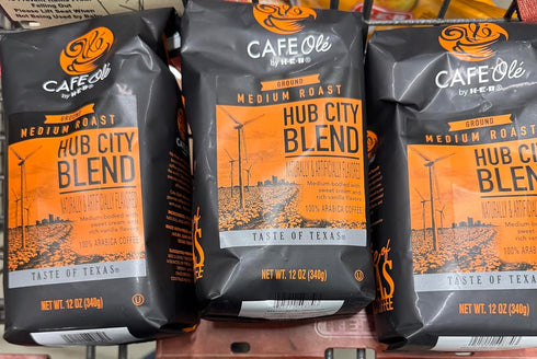 HEB Introducing Cafe Ole by Hub City Blend sweet cream and vanillaMedium Roast