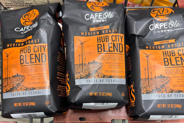 HEB Introducing Cafe Ole by Hub City Blend sweet cream and vanillaMedium Roast
