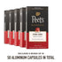 100% 9, 50 Count (5 10 Peet's Coffee, Medium Roast Espresso Capsules, Compatible with Nespresso Original Machine