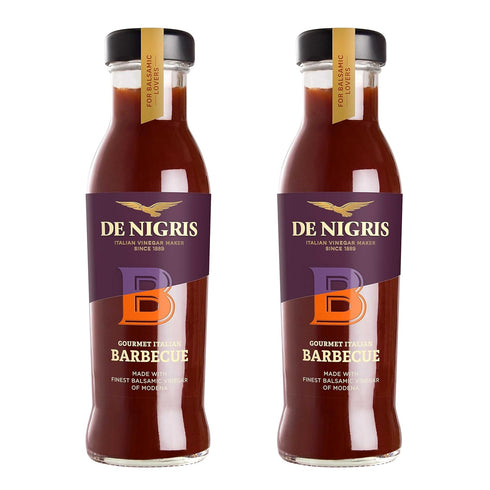 De Nigris Excellence Line - Gourmet Italian Barbecue Sauces | 10.14 Oz (Pack of 2) with Balsamic Vinegar