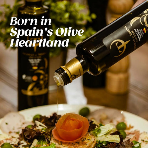 17 Oz, 500 ml Tierras de Tavara Selection | Ultra High Polyphenol Extra Virgin Olive Oil, First Cold Pressed Spanish
