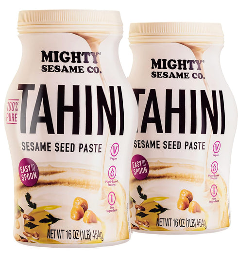 Mighty Sesame Co. Sesame Tahini Paste 16oz (2 Pack) |Rich & Creamy