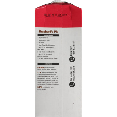 12 OZ (Pack 8) McCormick Beef Wet Gravy