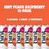 12 Oz (Pack 12) Hint Canned Water, Peach Raspberry - Purified Flavored Water with Zero Calories, Natural Flavors