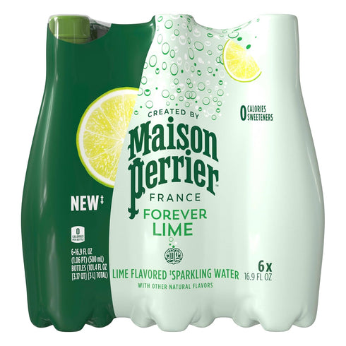 Maison Perrier Lime Flavored Sparkling Water, 16.9 FL OZ Plastic Water Bottle