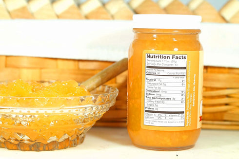 Kauffman's Fruit Farm 9 Oz. (Pack 2) Kauffman Orchards Peach Fruit Spread, All Natural, No Preservatives or Granulated