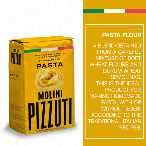 Molini Pizzuti 1KG Wheat Flour and Durum Semolina Blend Homemade Pasta Flour