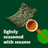 0.35 (Pack 12) Bibigo Seaweed Snack, Sesame Flavor, Non GMO, Gluten Free, Ounces