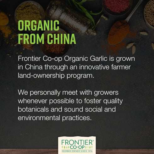 Frontier Co-op Organic Garlic Powder, 7.76-Ounce Bag, Pure and Natural Garlic Seasoning, Non-GMO and Kosher Certified