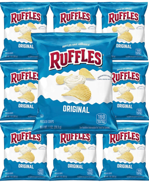 QT LIMITED Ruffles Original Potato Chips, 1oz, 10 Count