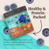Pack 9oz Pack 4 BNutty Gourmet Peanut Butter Variety | Totally Toffee, Blissful Blueberry, Irresistible Pretzel