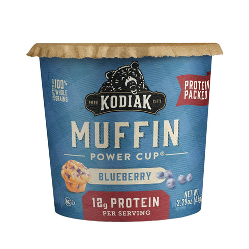 Kodiak Cakes Minute Muffins, Mountain Blueberry, 2.29 Ounce, Pack of 12 (Packaging May Vary)