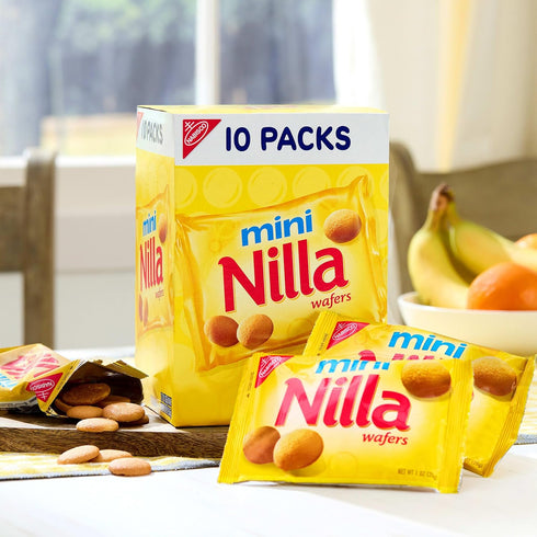 Nilla 10 Packs Wafers Mini Cookies, Va Wafers, Snack