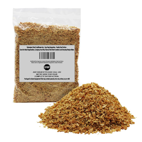 Naturejam Dried Cauliflower 8oz - Easy Veg Integration - Family-Size Portion -