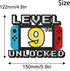 Level 9th Unlocked Cake Topper - Level 9th game Sign Theme Party Decorations 9th Birthday Level Up Cake Decorations for Video Game Themed Kids Boy Girl Party Supplies