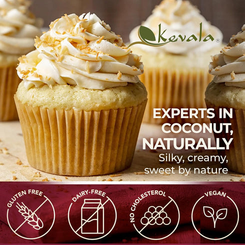 3.5 lb, 56 oz Kevala Organic Coconut Butter - Multifunctional Spread for Cooking and Beauty, Made in USA