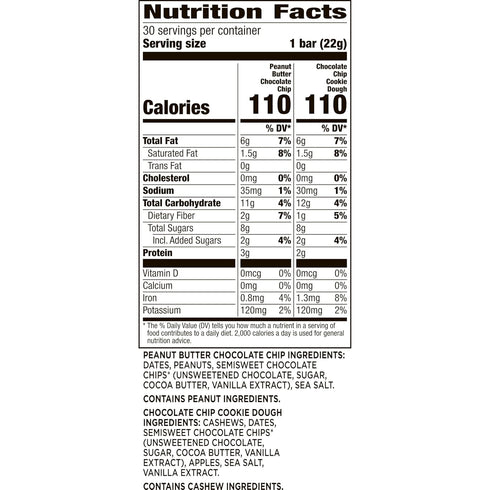 Pack, 30 ct,(Pack 2) LRABAR Chocolate Mini Bars Variety Gluten Free Vegan Fruit & Nut Bars