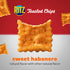 12 Packs RITZ Toasted Chips Sweet Habanero Crackers, Bulk Individual Snacks, Snack