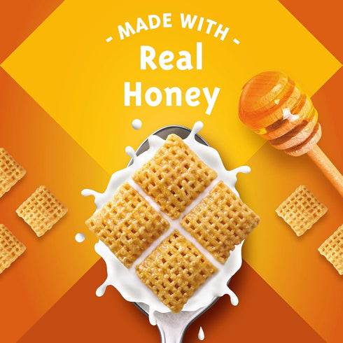 12.5 oz Honey Nut Chex Cereal, Gluten Free Breakfast Cereal, Made with Whole Grain