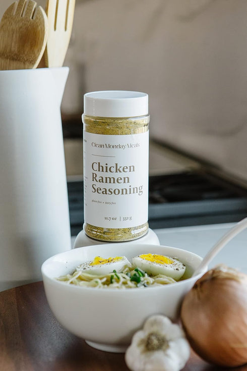 Two-Pack, 23.4 oz Clean Monday Meals Chicken Ramen Seasoning Mix Gluten Free, Dairy Free, Soy Free & Non-GMO Flavor