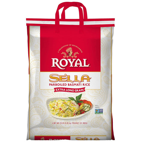 Royal Chef's Secret Sella Basmati Rice - Authentic Extra Long Grain Parboiled