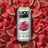 16oz (12-Pack) 200mg Lucky Energy Sugar Free Energy Drinks, Watermelon Candy, Cans Healthy, Zero Sugar Energy Drink
