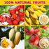 Egcina Pack 8 (4.65oz/132g) Large Freeze Dried Fruit Snacks Variety - Single Bags with Apple, Mango, Strawberry, Banana