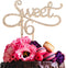 Sweet 16 Cake Topper for 16th Birthday or Wedding Anniversary - Crystal Rhinestone Party Decoration