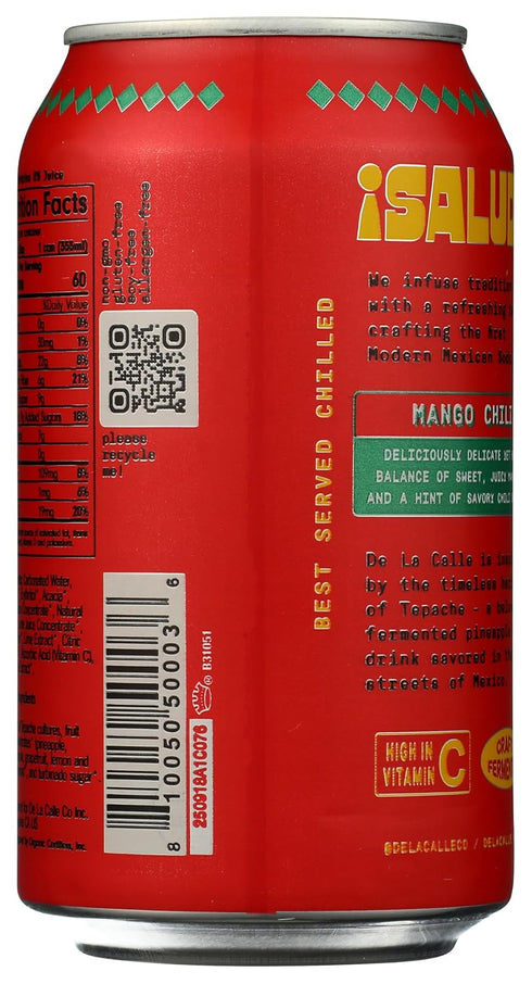 12 De La Calle Organic Mango Chili Tepache, FZ