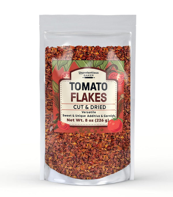 Unpretentious Tomato Flakes, 8 oz, Unique Flavor, Versatile, Soups & Sauces.