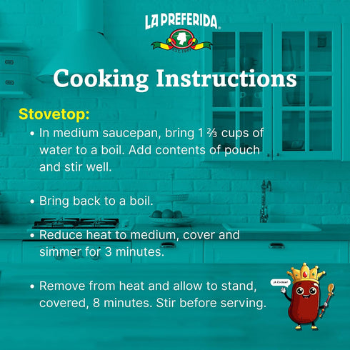 15 5.25 oz. (Pack 12) La Preferida Boxed Spanish Rice (Fluffy Mexican-Style Rice with Bell Peppers) Ready in Minutes. A