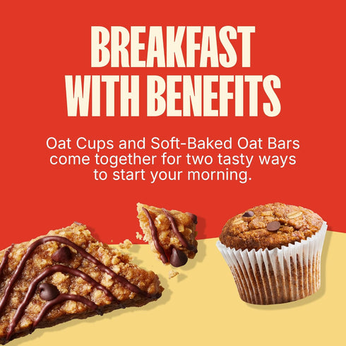Pack (30 count) MadeGood Mornings Soft-Baked Oat Bars & Oat Cups Variety