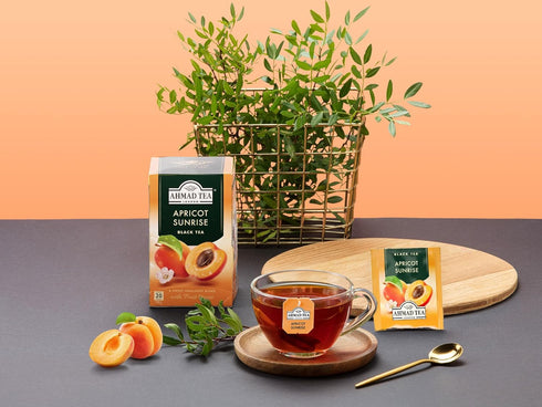 Ahmad Tea Apricot Sunrise, Tea Bags, 20-Count Boxes