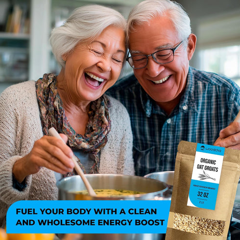 2 lb 100% Organic Oat Groats Whole Oats, Whole Grain, Gluten Free, Non-GMO Organic Oats High Fiber Breakfast & Meal