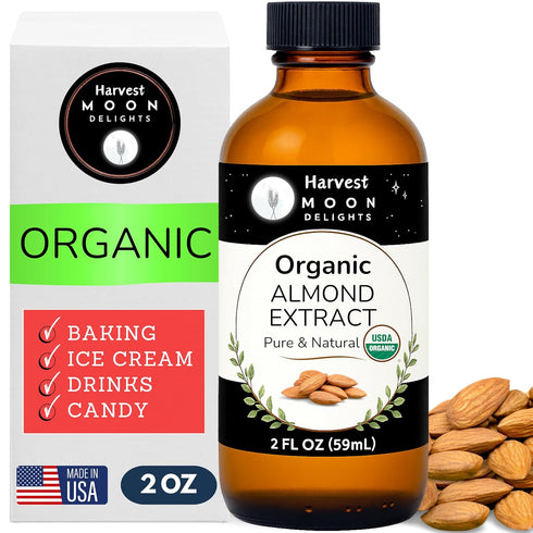 Organic Almond Extract for Baking, Drinks, Ice Cream and Candy - 2